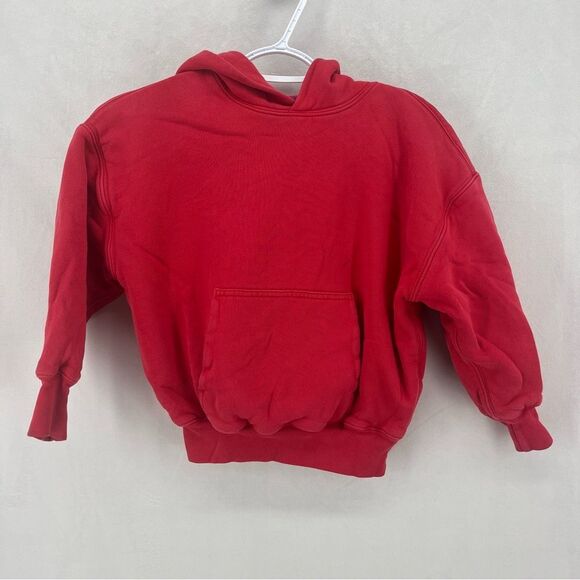 Yeezy Other - Yeezy kids boys girls red hoodie sweatshirt size small 6-7 pullover